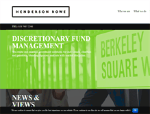 Tablet Screenshot of hendersonrowe.com